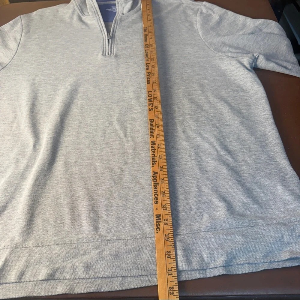 Vineyard Vines Gray Quarter Zip 100% Pima Cotton Shirt Wardrobe Staple Golf